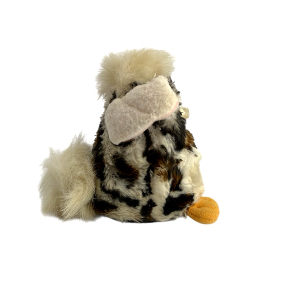 Furby Snow Leopard 1999 Tiger Electronics w/ Tag White Black Brown - Picture 3 of 8